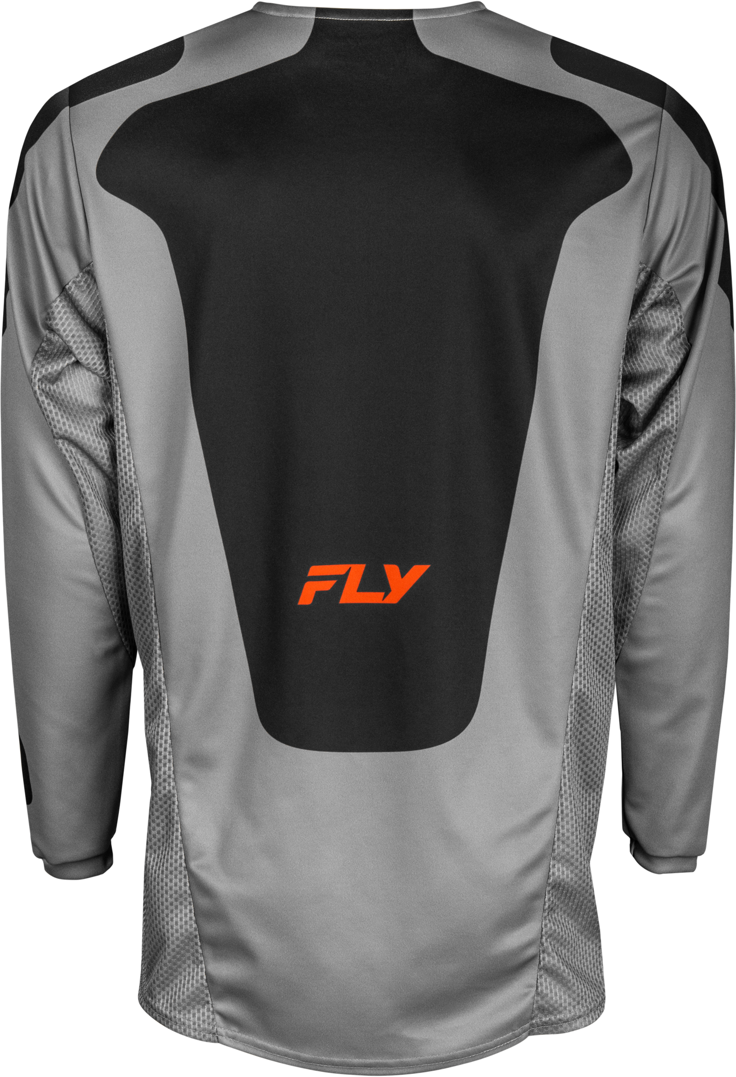 Fly Racing Kinetic Sym Jersey Grey/Orange/Black Small - Performance Motocross Jersey