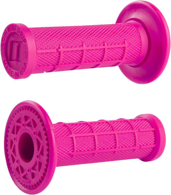 ODI Mini MX Half Waffle Grips Pink - Part H01MMP for 50cc Dirt Bikes