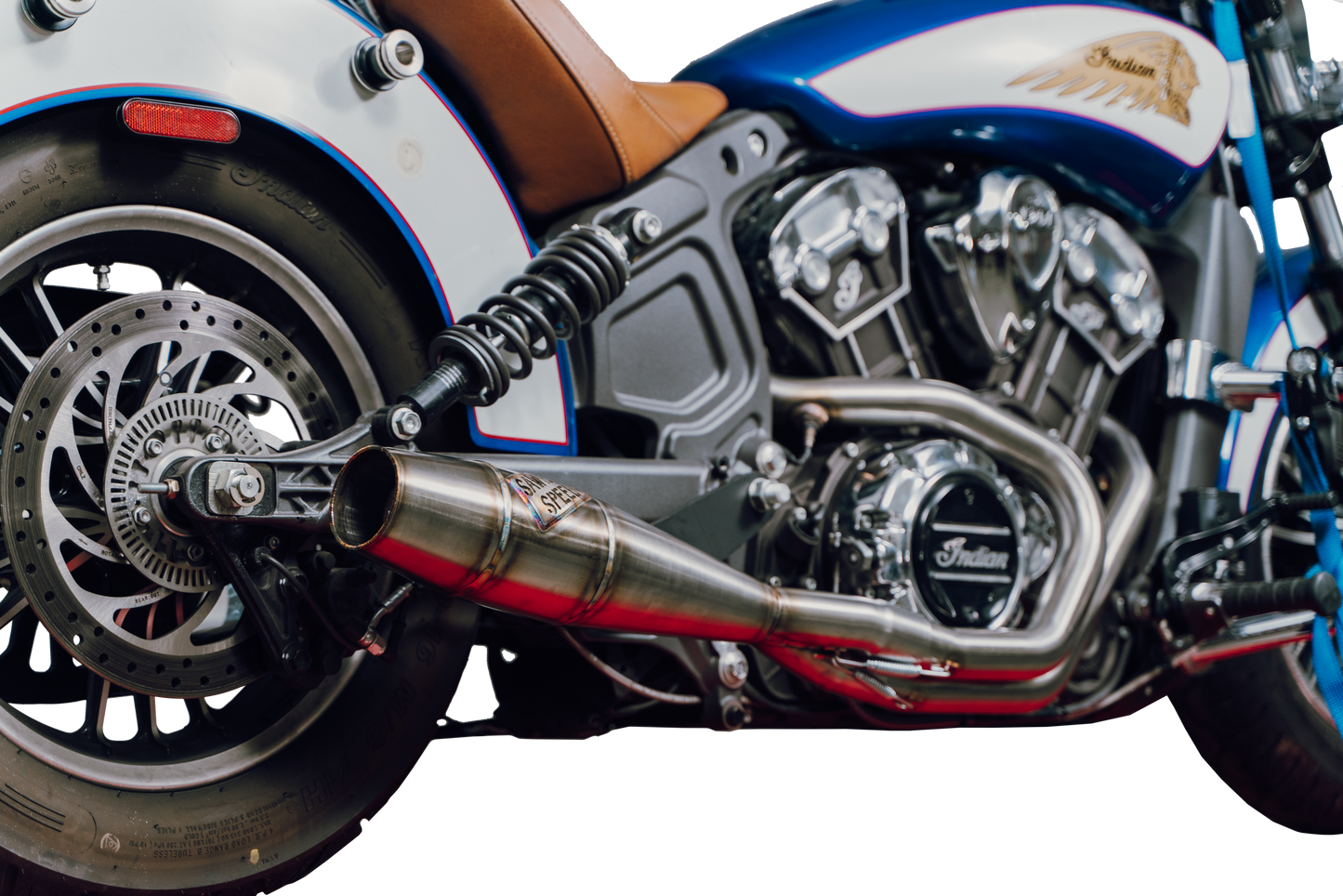 Indian Scout Long Cannon Exhaust