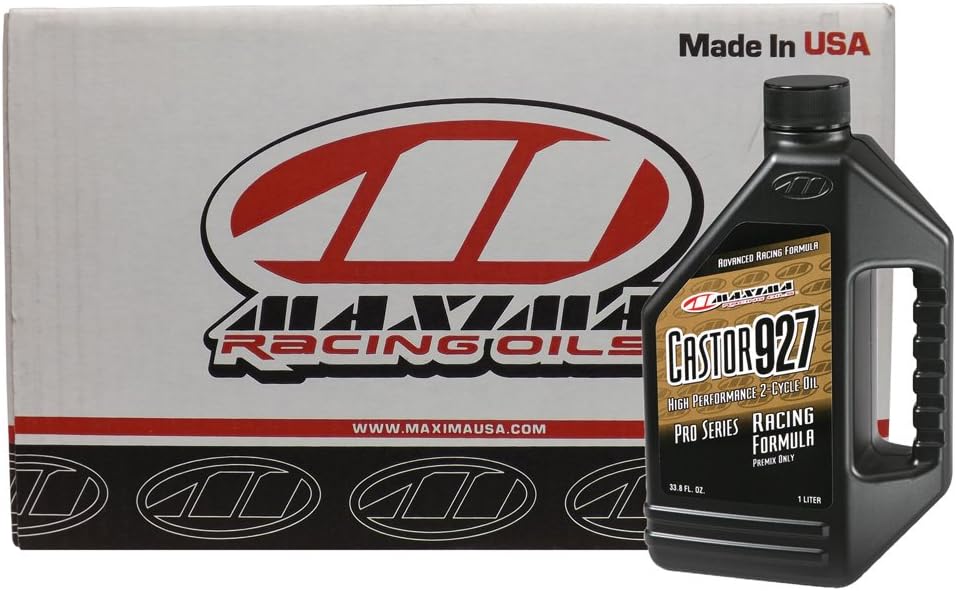 Maxima Castor 927 Synthetic Two Stroke Premix Oil 1Ltr 12-Pack