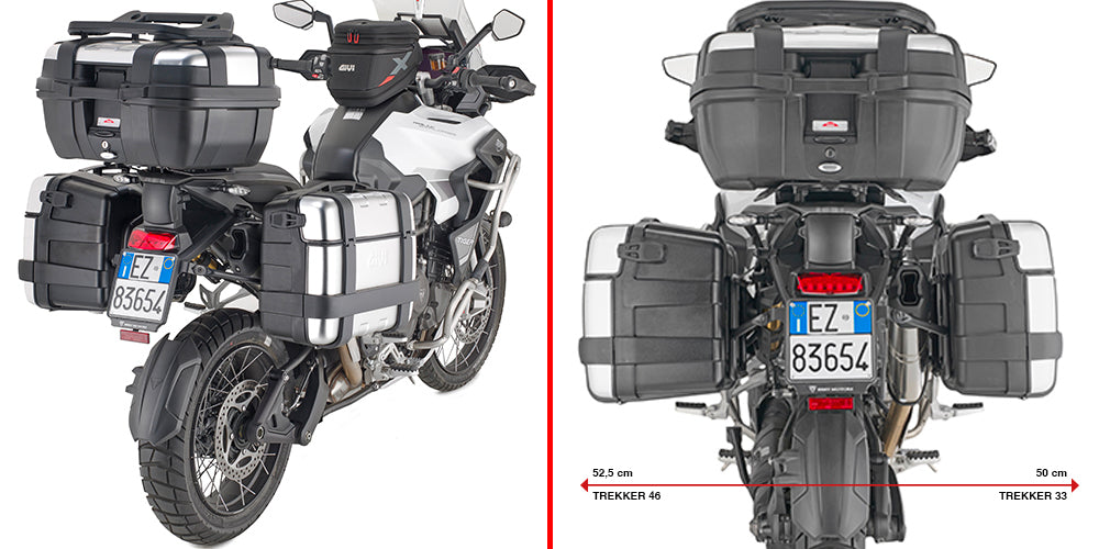 GIVI PLO6423MK Side Case Hardware for Monokey Tri with 33, 46, and 52 Liter Options