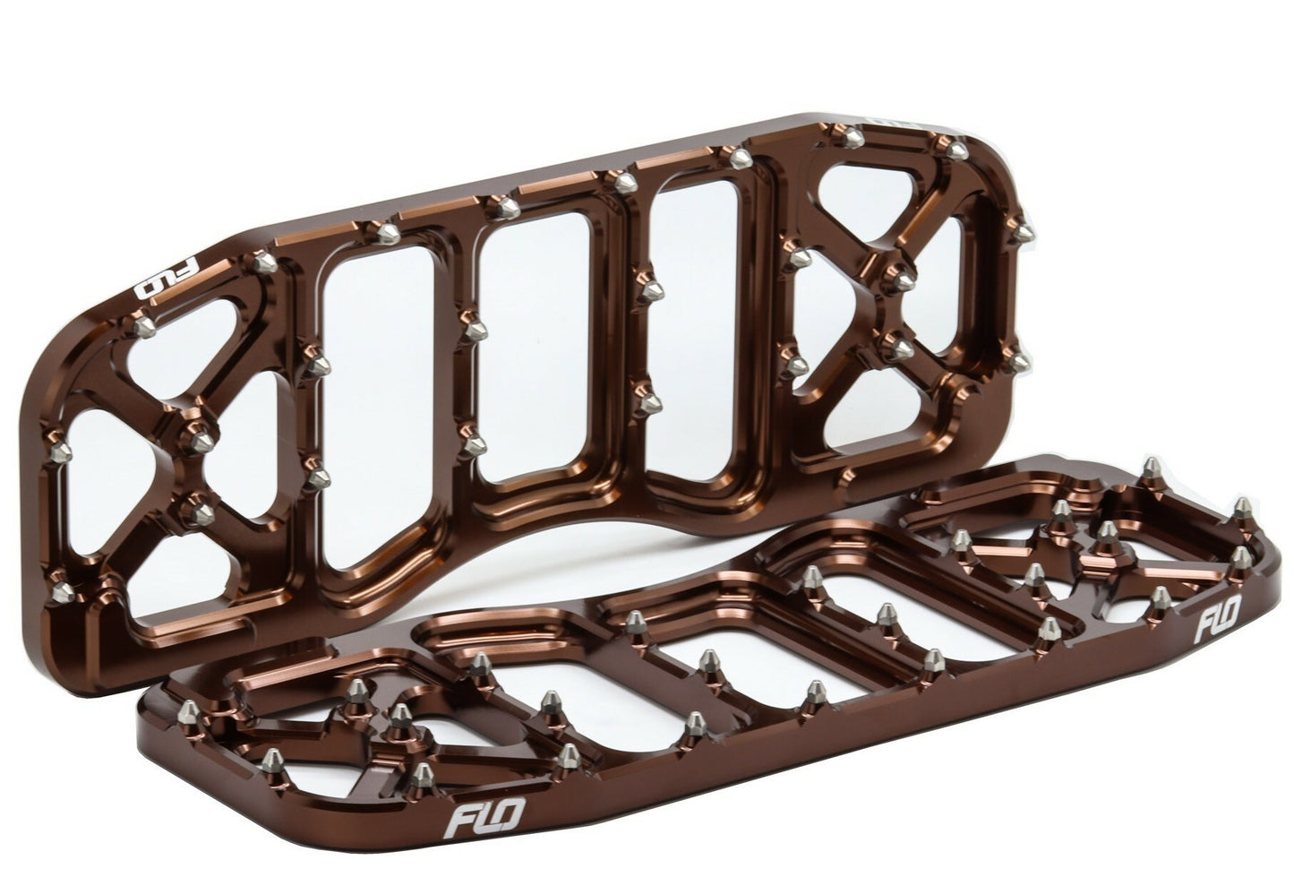 FLO MOTORSPORTS V5 Floorboards for Harley Davidson – Bronze Finish, Part Number FPEG-800V5BRZ