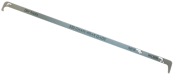 DIRT TRICKS 520 Chain Wear Gauge - Chain Wear Indicator Tool for 520 Chains - Kelly Motorsports