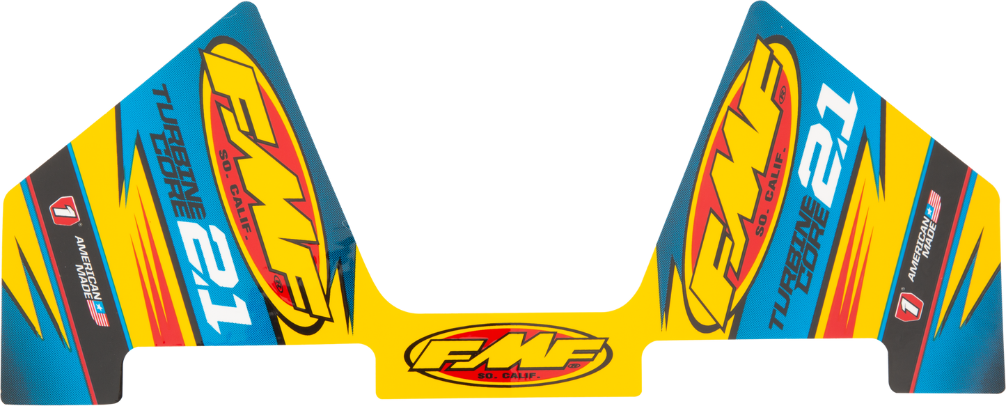 FMF Turbinecore 2.1 Decal - Part 014828 for Enhanced Exhaust System Aesthetics
