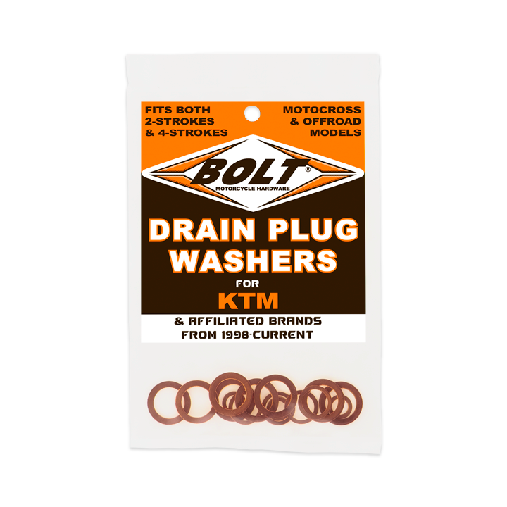 BOLT KTM Drain Plug Washers for 2/4 Stroke Motorcycles – Part DPW.KTM