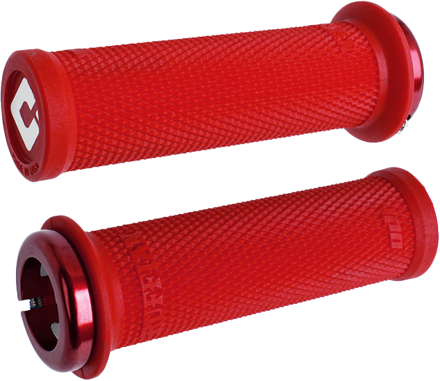 ODI Ruffian Mini V2.1 BMX Grip Dark Red/Red – 110mm Full Length with Slip-Free Lock-On System