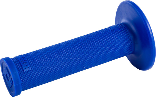 ODI Ruffian No Waffle Blue Grip - 1/2 Waffle MX Racing Handlebar Grip