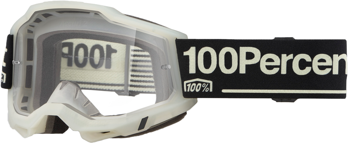 100-Percent Accuri 2 Goggle with Glow Clear Lens - Enhanced Visibility and Comfort