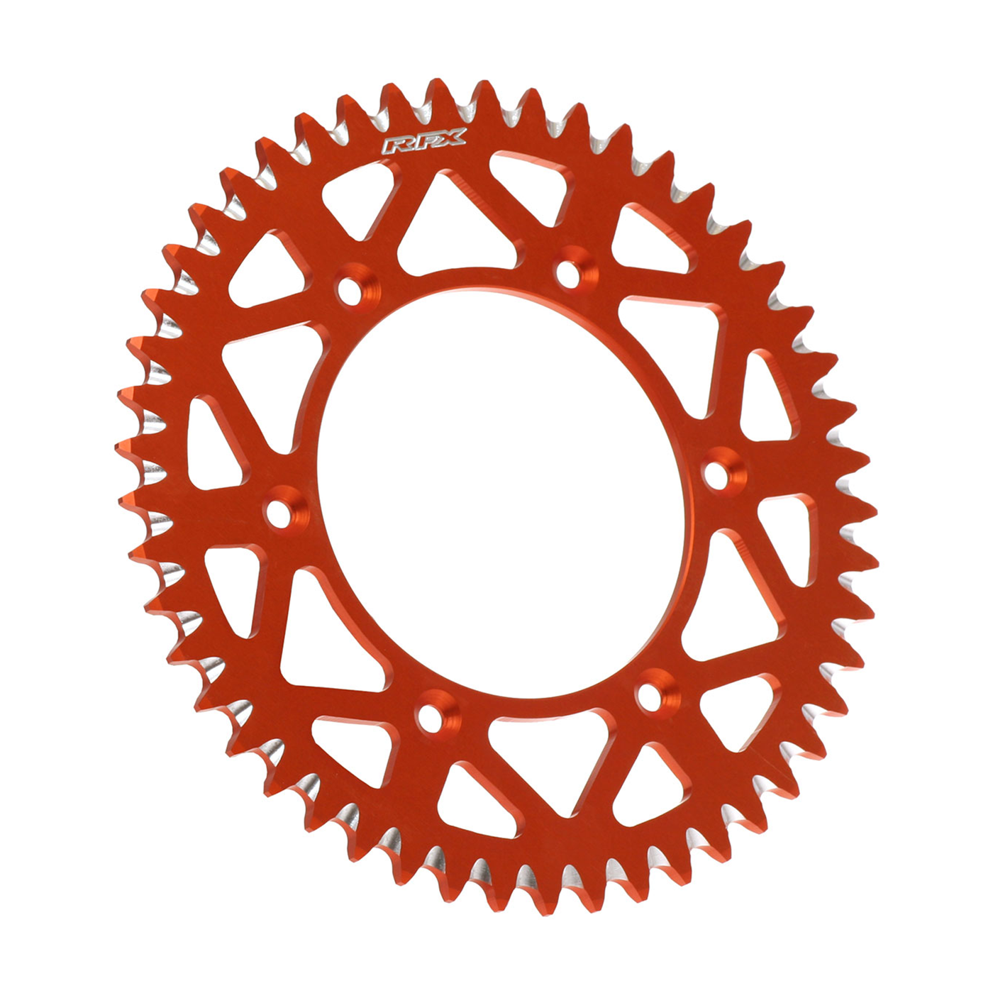 RFX Aluminum Rear Sprocket 49 Teeth for KTM, Husqvarna, GasGas - Orange Finish