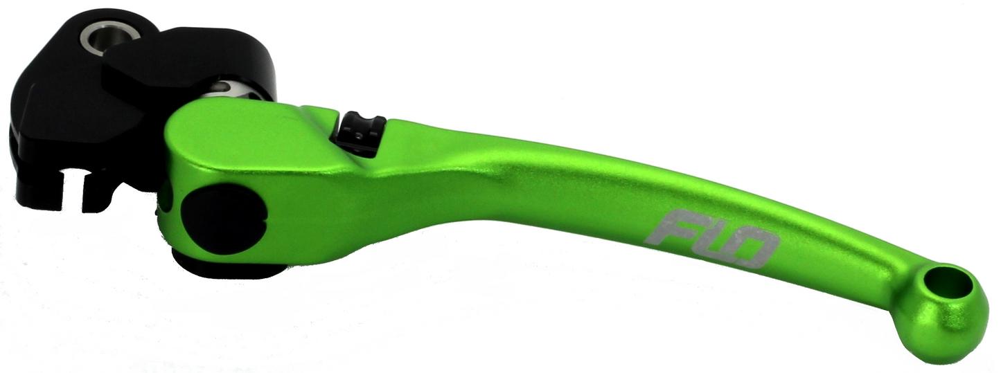 FLO Motorsports Pro 160 Clutch Lever for Kawasaki KX85 (2001-2010) - Green