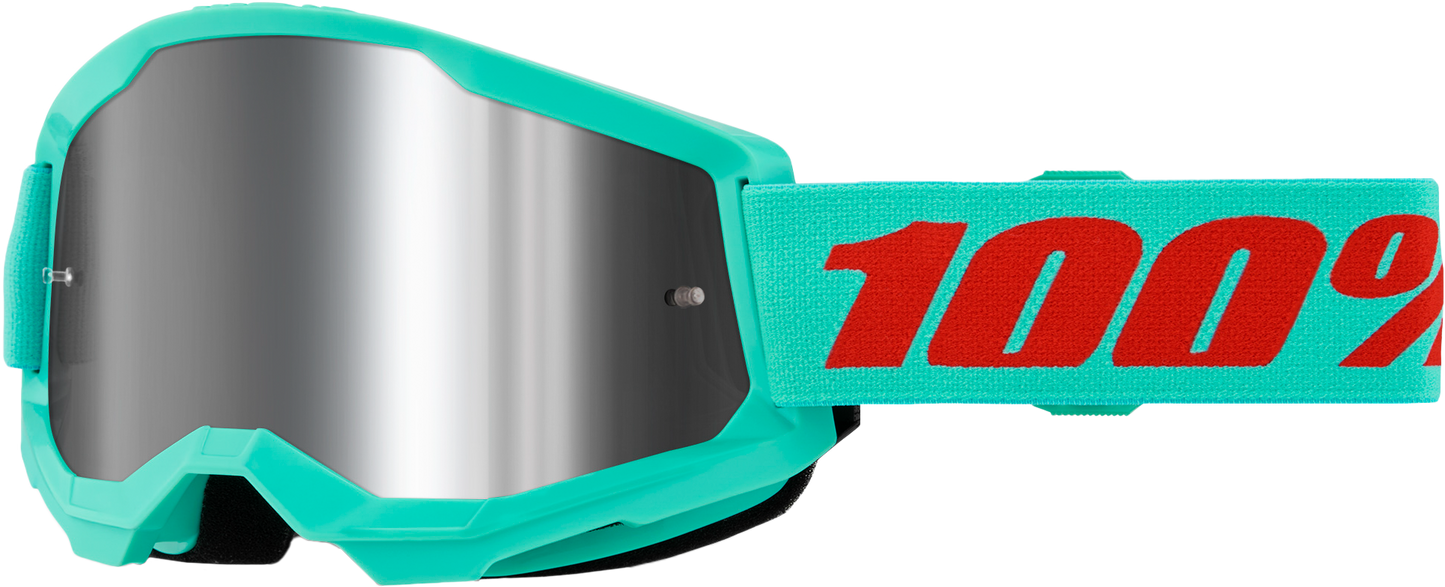 100-Percent Strata 2 Goggle Maupiti Mirror Silver Lens - High-Performance Riding Eye Protection