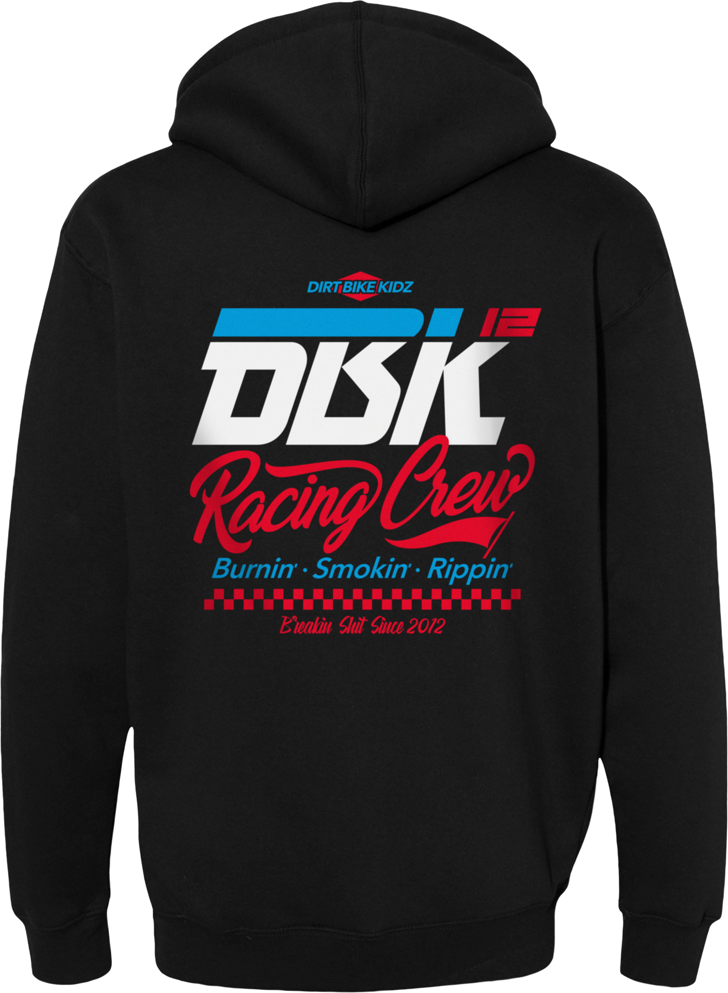 DBK Recking Crew Hoodie Black 2X - 10oz Cotton/Poly Blend for Comfort and Durability