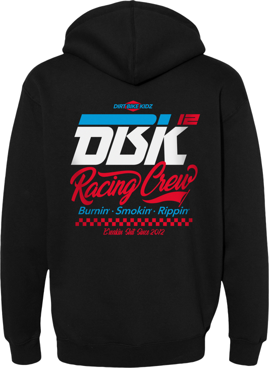 DBK Recking Crew Hoodie Black 2X - 10oz Cotton/Poly Blend for Comfort and Durability