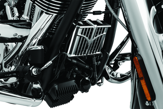 Kuryakyn Oil Cooler Cover for 2014-2023 Indian Models Chrome – Easy Bolt-On Upgrade