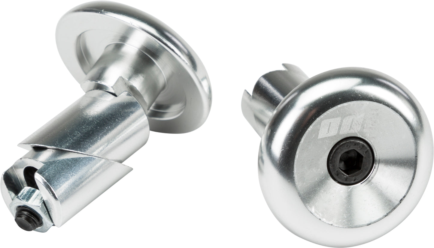 ODI Aluminum Bar End Plugs Silver - Part F71APS