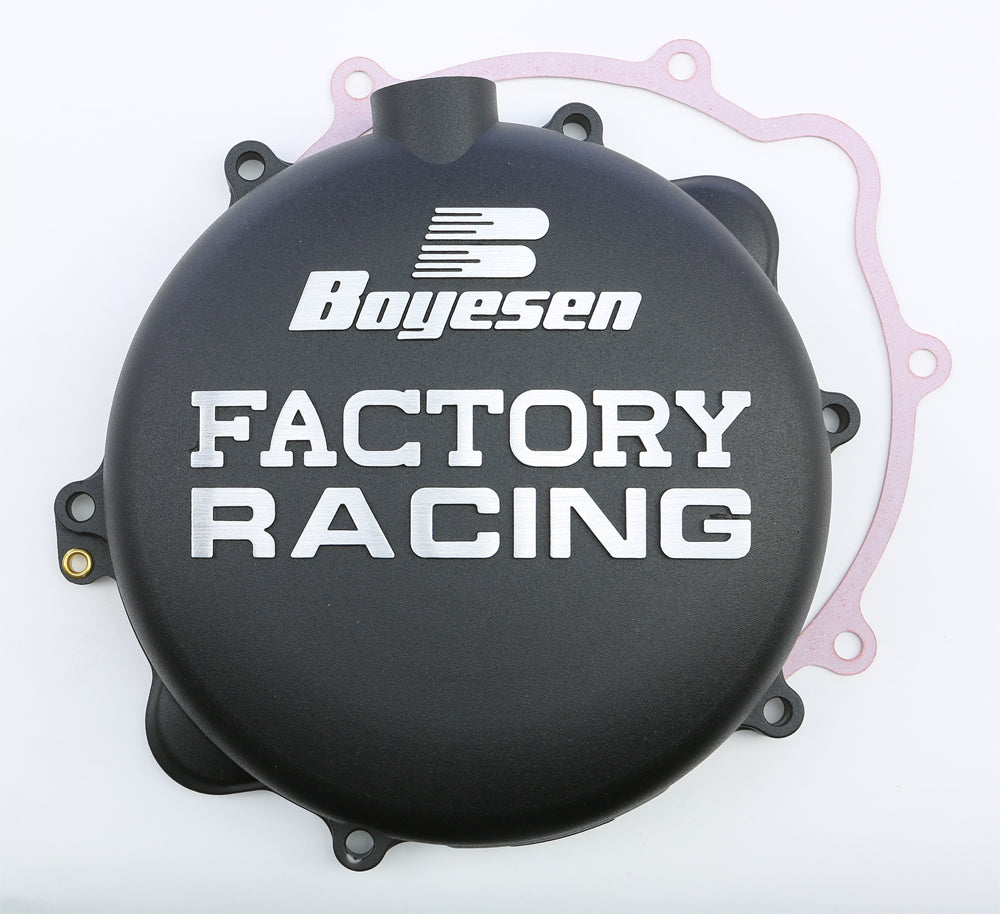 Boyesen Factory Racing Clutch Cover Black for KTM 250 SX/XC and 300 XC (Part No. CC-42B)