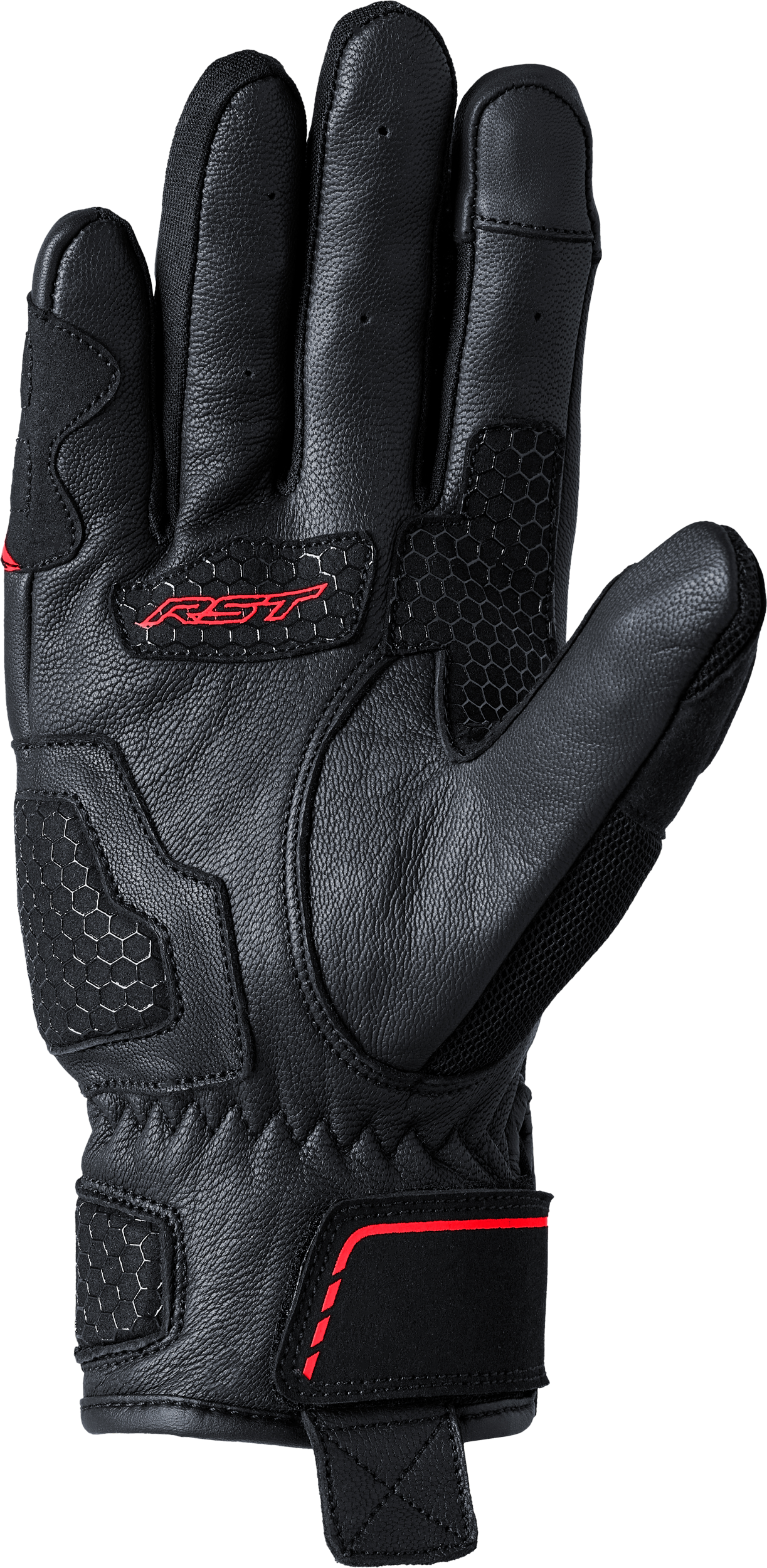RST S1 Mesh Ce Glove Black/Red Large - Comfortable and Durable Safety Gear