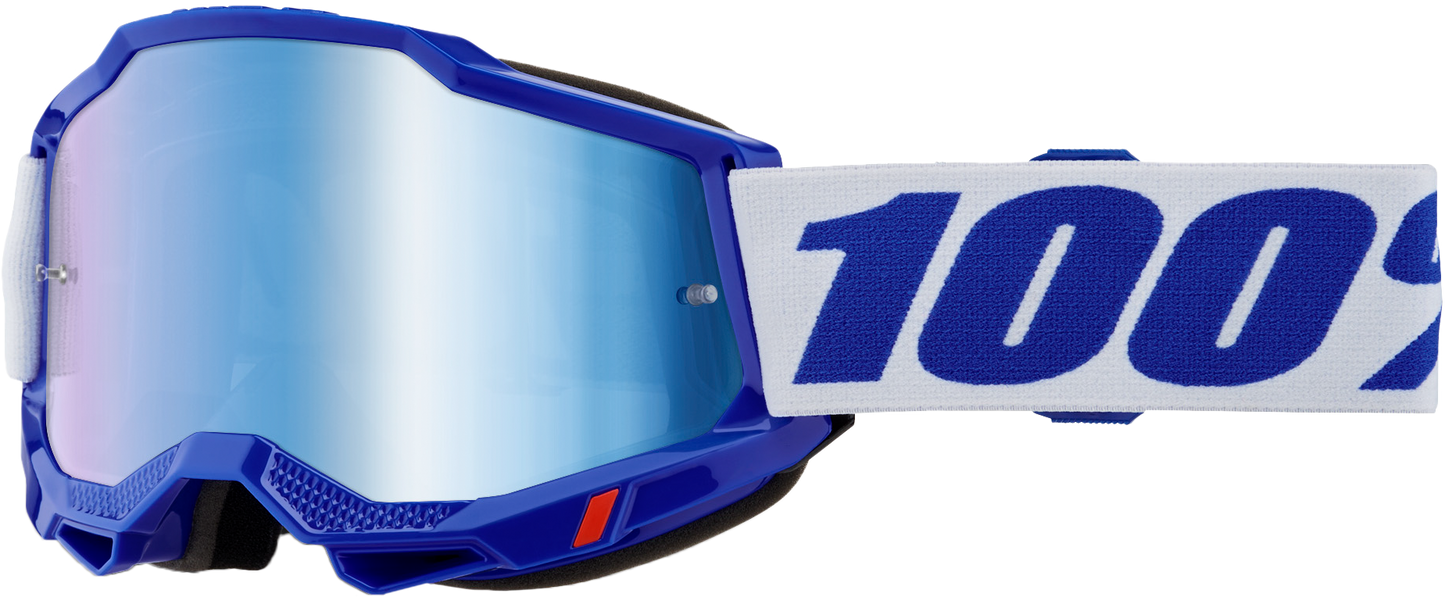 100-Percent Accuri 2 Goggle with Blue Mirror Lens - Enhanced Visibility and Comfort
