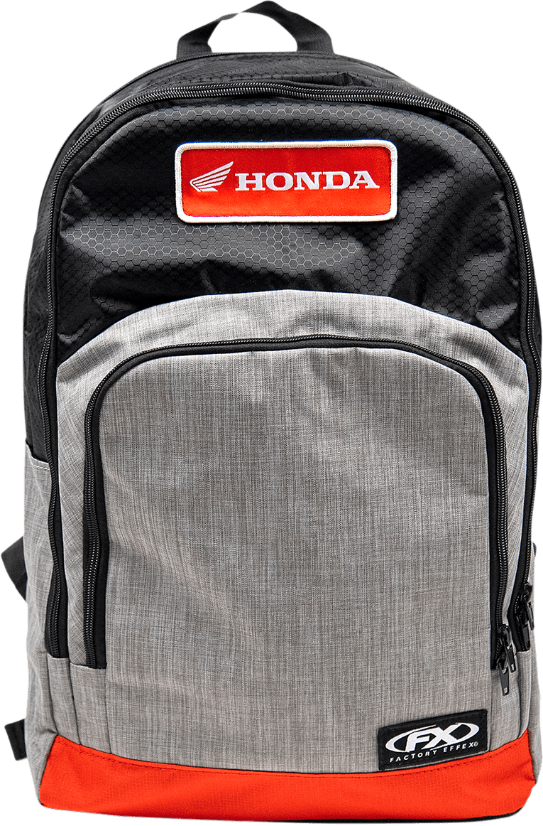 Factory Effex Honda Standard Backpack - Black/Gray/Red 23-89310 - Kelly Motorsports