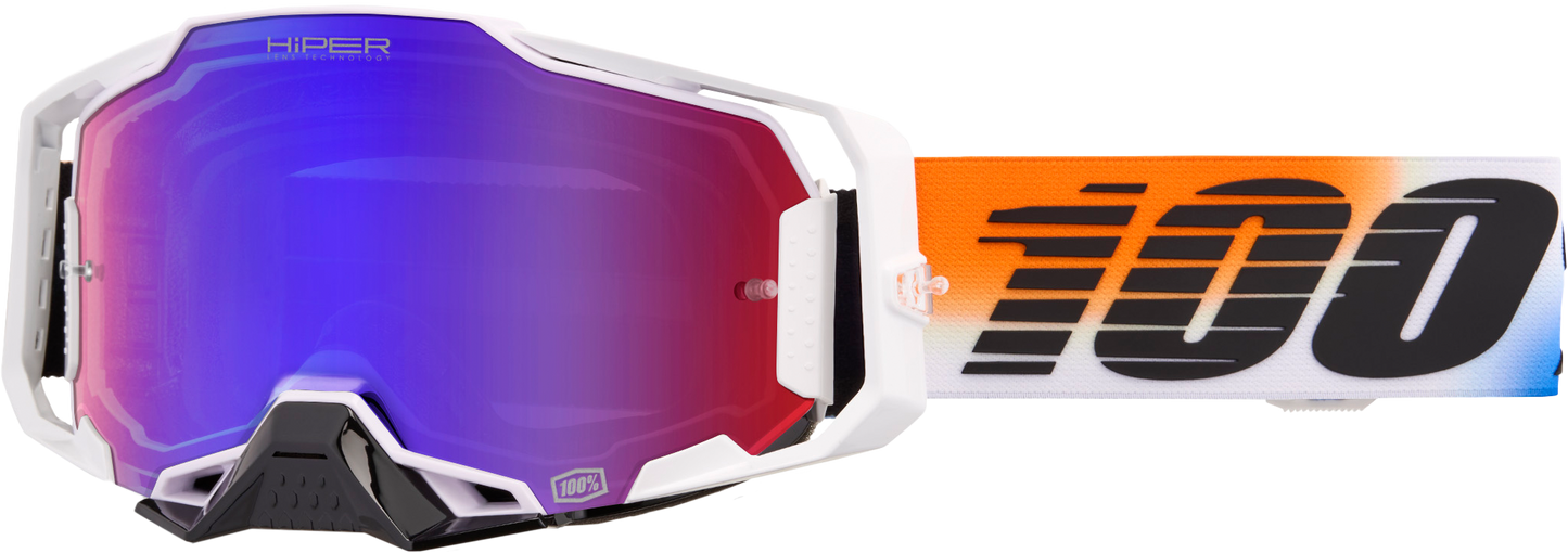 100 Percent Armega Hiper Goggle with United Mirror Red/Blue Lens