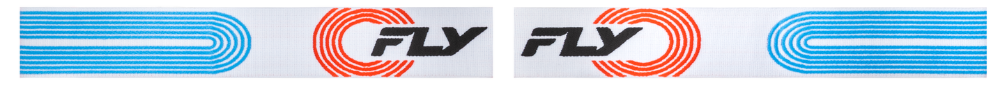 Fly Racing Zone Elite Goggle Grey/Red/Blue with Black Mirror and Smoke Lens