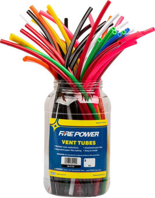 Fire Power 28 - 6150 18 - Inch Multi - Color Gas Cap Vent Hose - 50 Pack - Kelly Motorsports