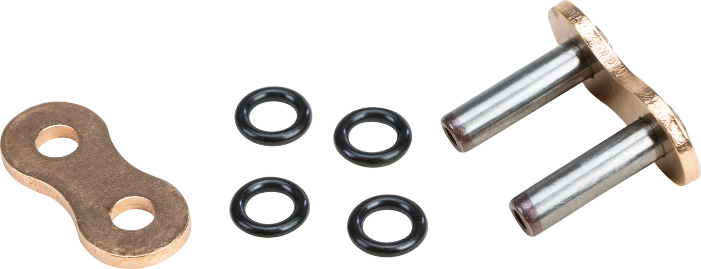 FIRE POWER 525FPO - MLJ/G O Ring Rivet Master Link - Gold, Designed in Japan - Kelly Motorsports