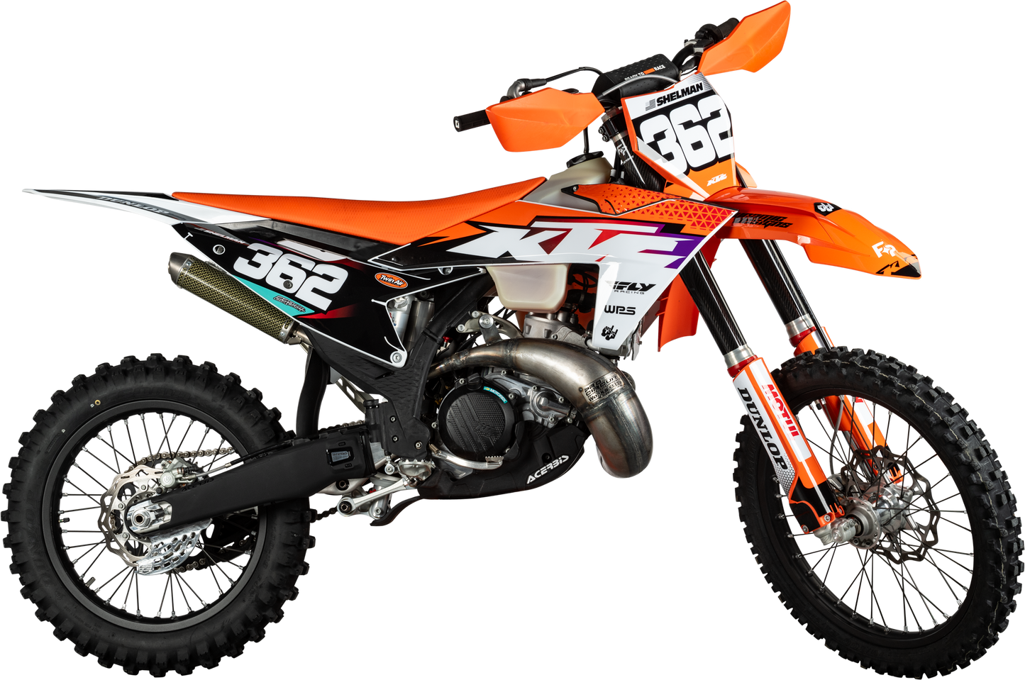 Fire Power Carbon Fiber Fork Shield Upper 52 x 160 mm for Motorcycle Protection - Kelly Motorsports