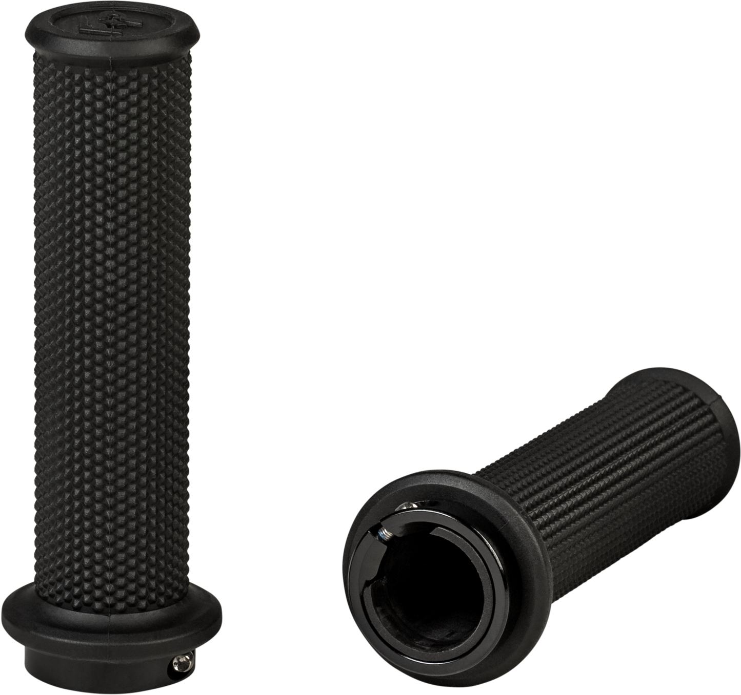 FIRE POWER Control ATV Lock - On Grips Black No Waffle – Easy Installation and Secure Fit - Kelly Motorsports