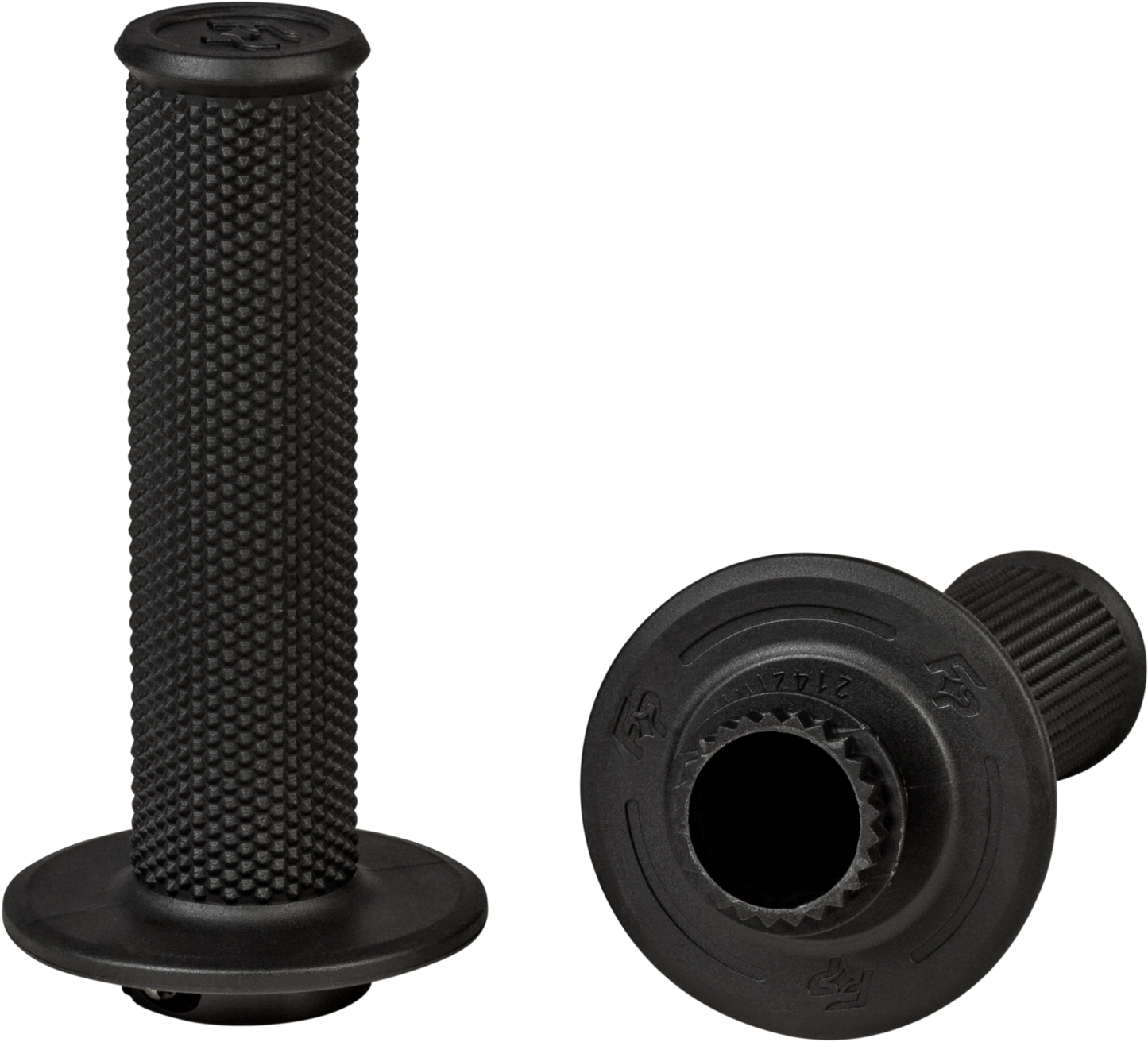 FIRE POWER Control MX Lock - On Grips Black - No Waffle Design (Part 24 - 0200) - Kelly Motorsports
