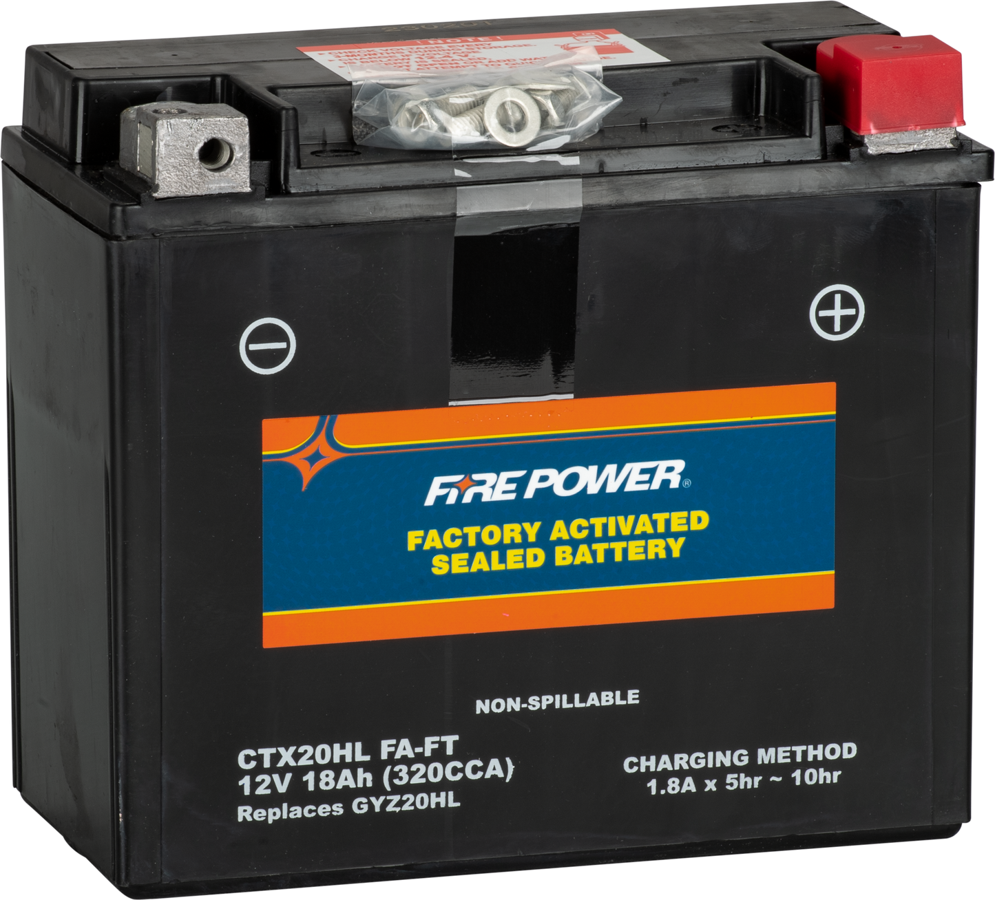 Fire Power CTX20HL (FA) FT Sealed Factory Activated Marine and Deep Cycle Battery - Kelly Motorsports