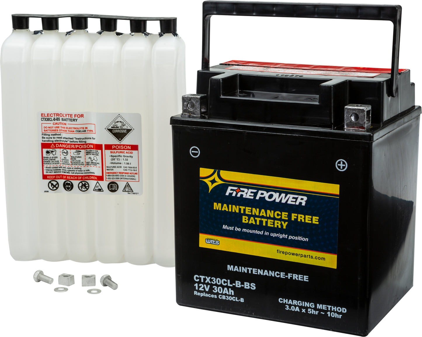 Fire Power CTX30CL - B - BS Maintenance - Free Sealed 12V Battery for Sea - Doo GTI and LTD 155 Models - Kelly Motorsports