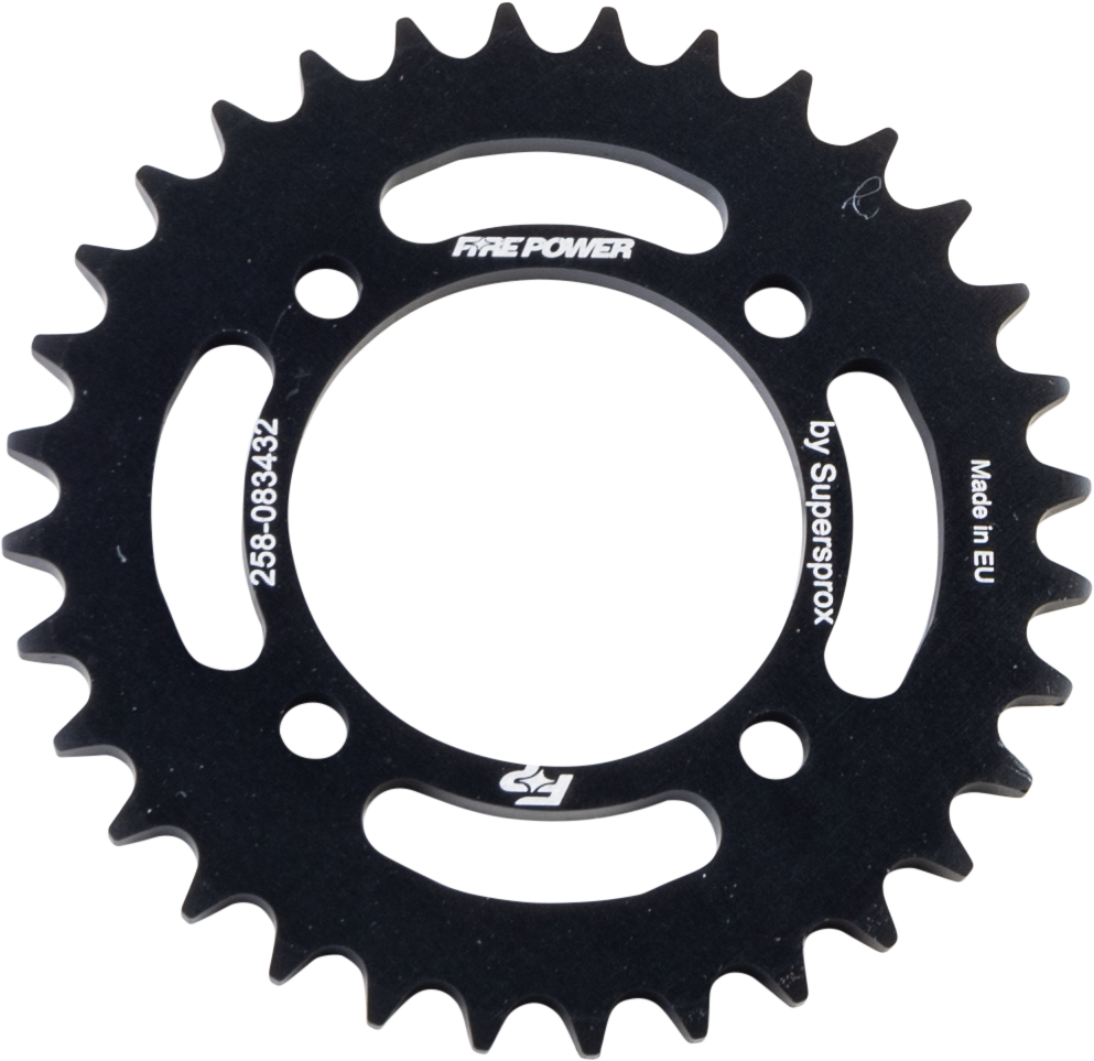 FIRE POWER FPA - 834 - 32 - BLK Rear Aluminum 32 - Tooth Sprocket for Motorcycles - Kelly Motorsports
