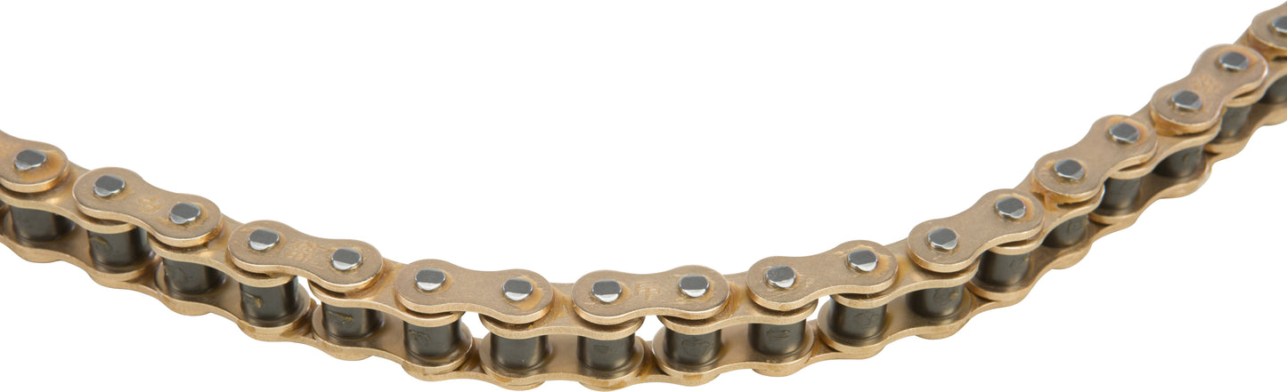 FIRE POWER Heavy Duty Chain 420x120 Gold – Durable Industrial Chain with Clip Master Links - Kelly Motorsports