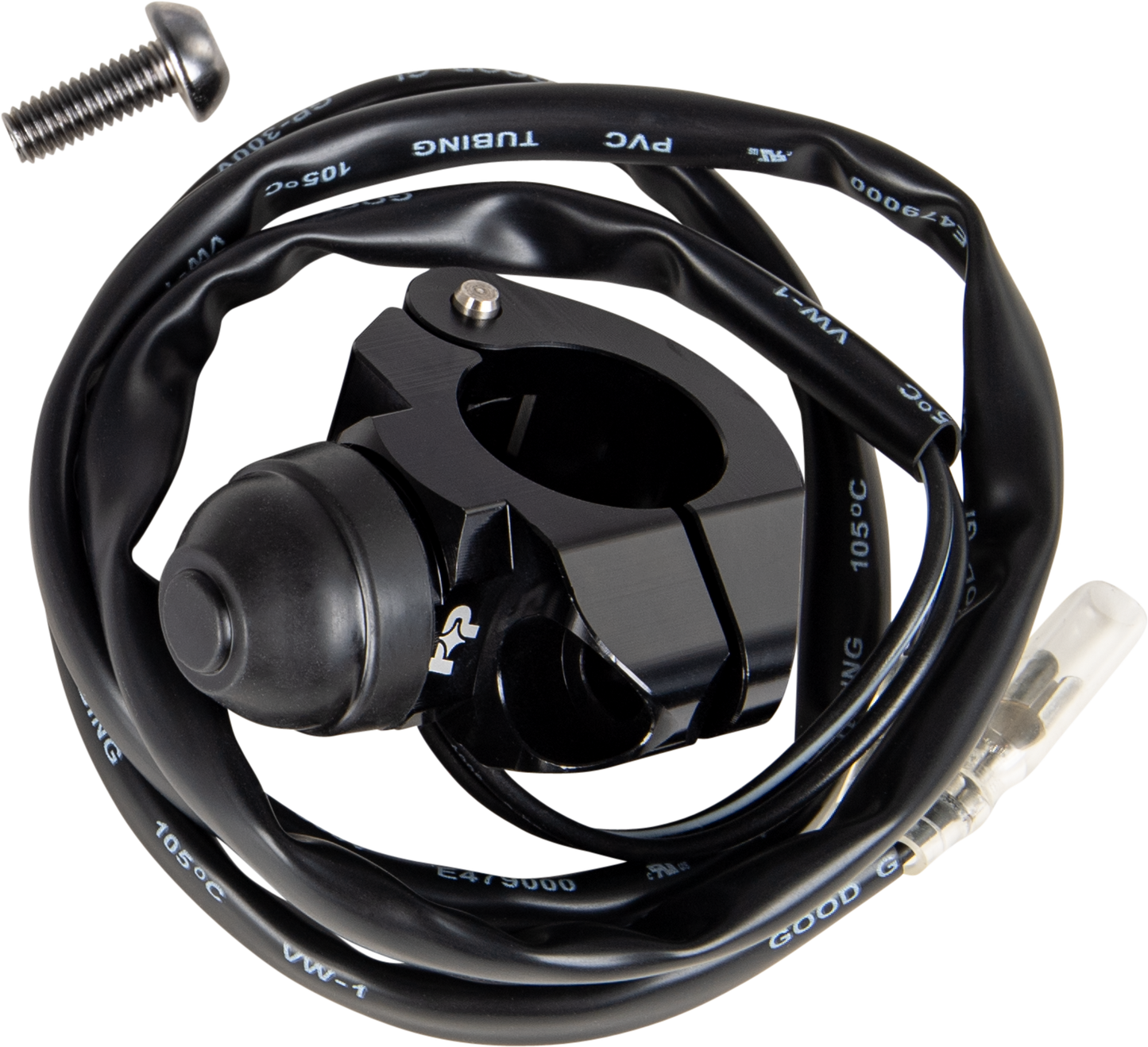 Fire Power KS - 02 Black Kill Switch with Single Bolt Clamp - Waterproof and Corrosion - Resistant - Kelly Motorsports
