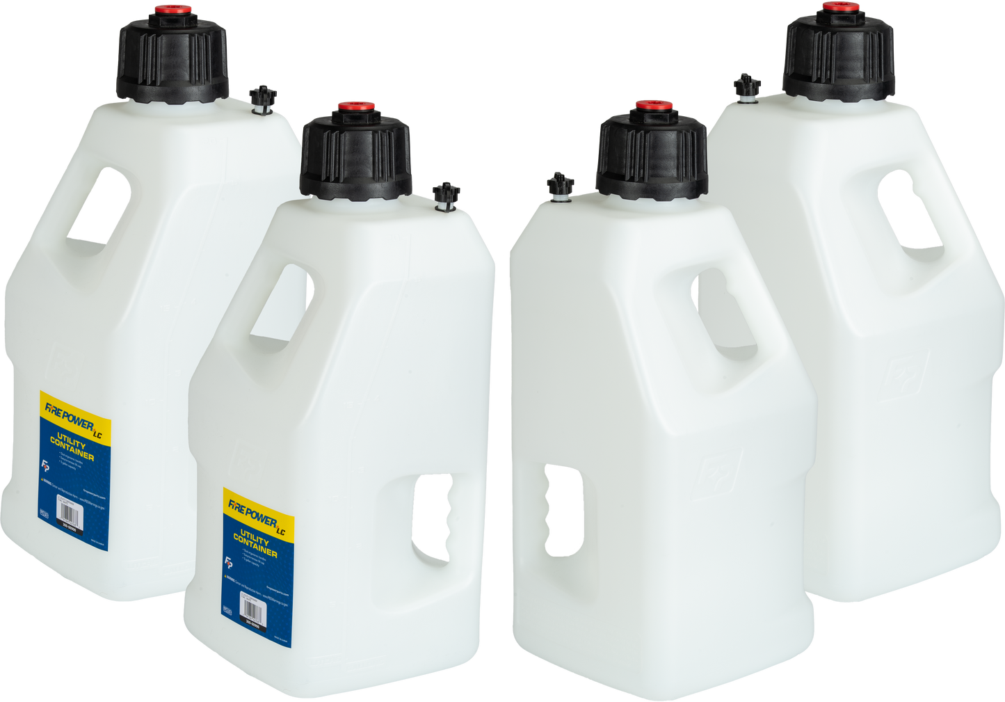 FIRE POWER LC Utility Container White 5 Gallon - Durable High Impact Polyethylene - Kelly Motorsports