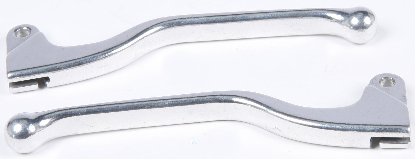 FIRE POWER Lever Set GP Silver for Honda CB125S, CM200T Twinstar, CM185T, CJ360 - Part 020 - 0320 - Kelly Motorsports