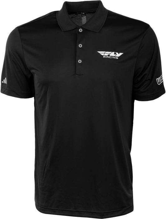 Fire Power Men's Classic Fit Polo Shirt Black/White 99 - 7148 - Kelly Motorsports