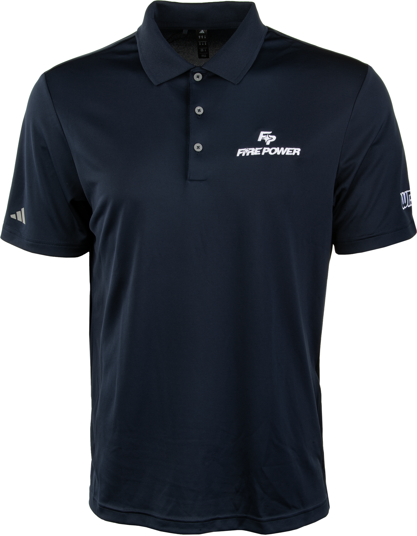 Fire Power Men's Classic Fit Polo Shirt Navy/White 99 - 7149 - Kelly Motorsports