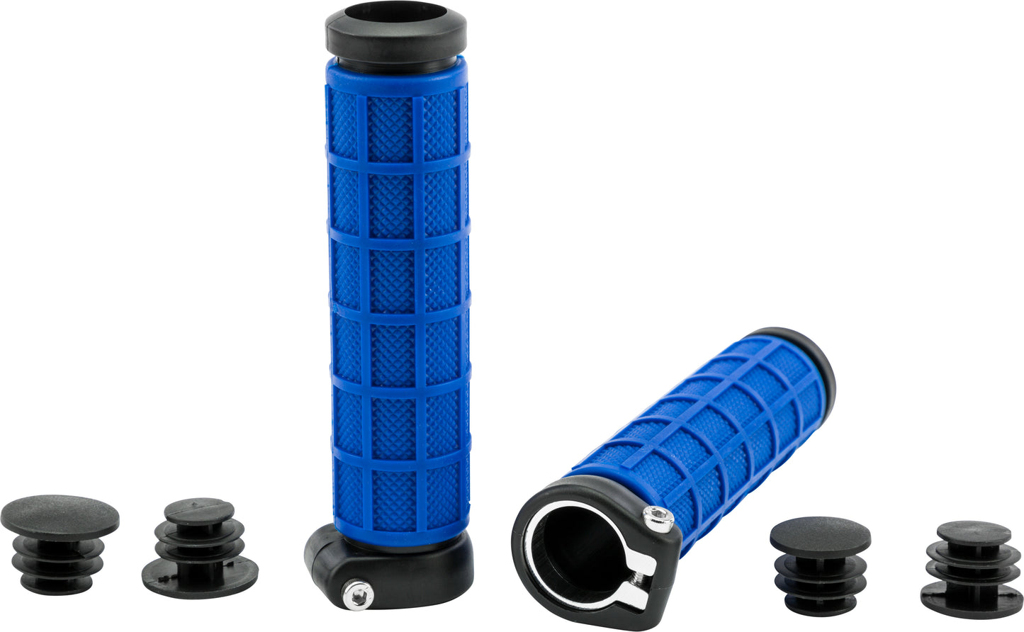 Fire Power Part 1120732 Grip Lock Grips Blue/Black for 7/8" Handlebars - Kelly Motorsports