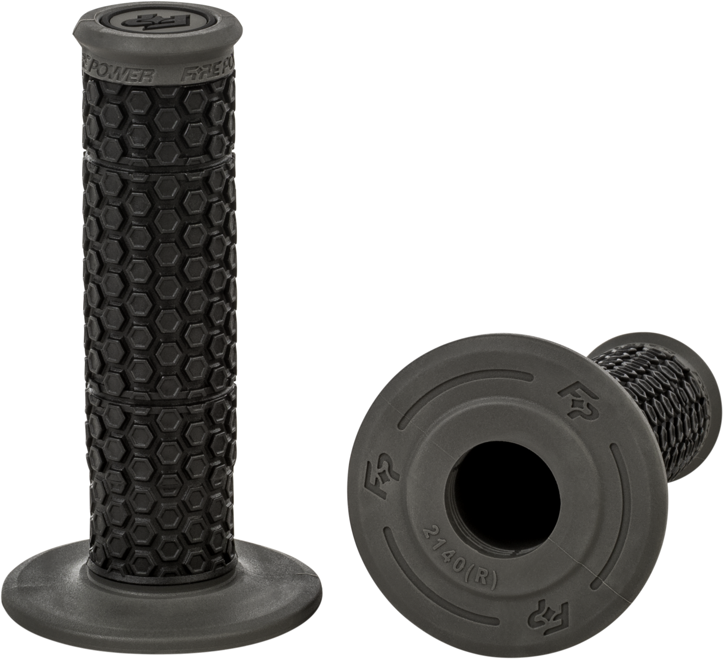 Fire Power Pilot MX Standard Grips Black and Gray - Offroad and Track Performance - Kelly Motorsports