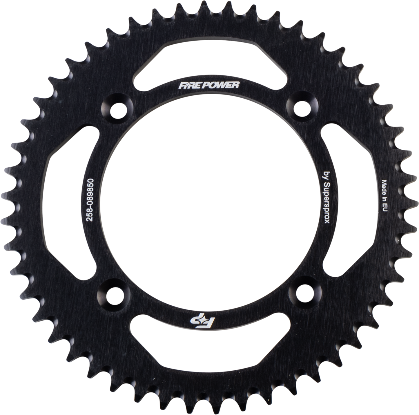 FIRE POWER Rear Sprocket Aluminum 50T Black for Gas - Gas MC 85 (2021 - 2024) - Kelly Motorsports
