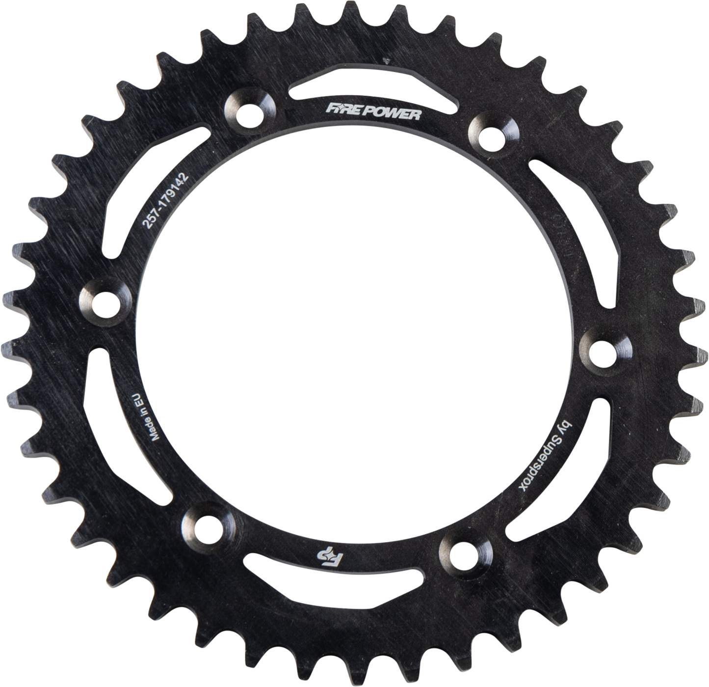 FIRE POWER Rear Sprocket Steel 42 Tooth Black - Durable Off - Road Performance Part - Kelly Motorsports