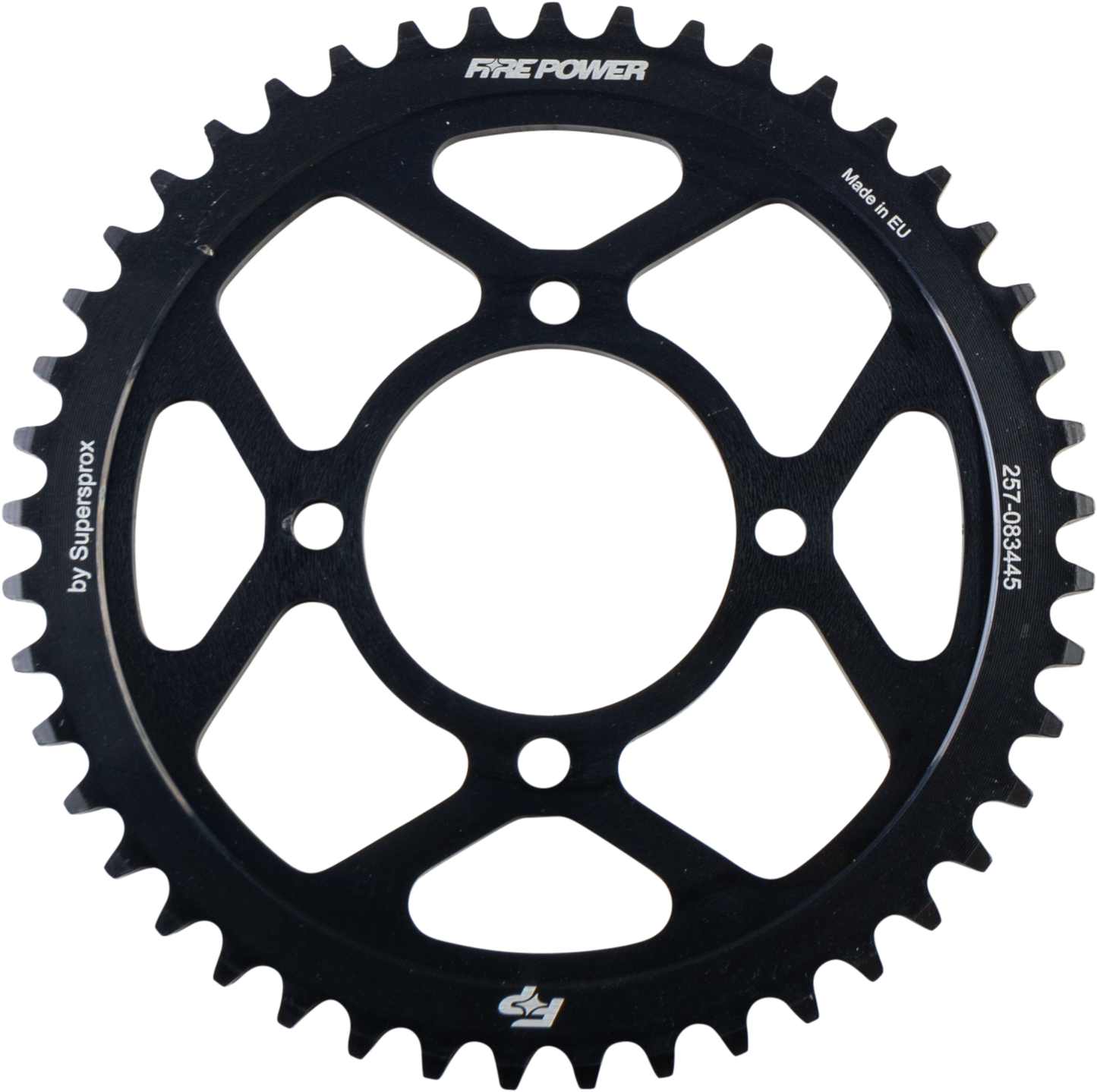 FIRE POWER Rear Sprocket Steel 45T Black - Durable Off - Road Performance Part - Kelly Motorsports