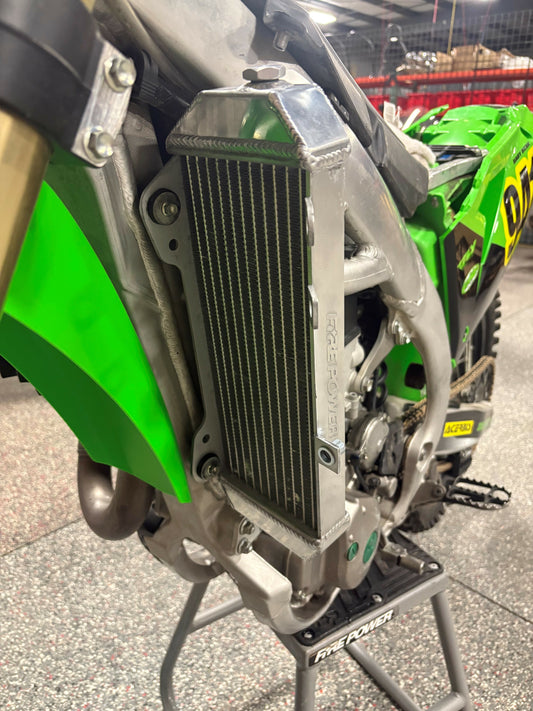 FIRE POWER TRS - R - 140L Left Radiator for Kawasaki – High - Performance Aluminum Replacement - Kelly Motorsports