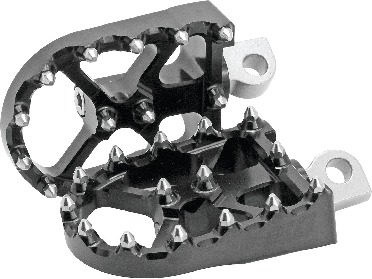 FLO Motorsport Bmx Style Foot Pegs Black - Part FPEG - 800V3BLK for Harley Davidson and More - Kelly Motorsports