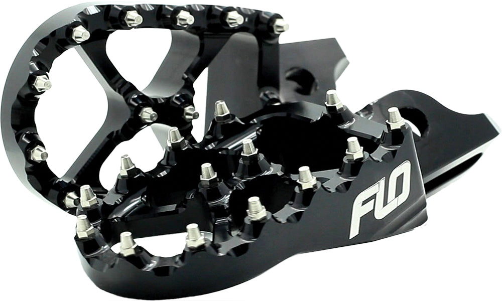 FLO MOTORSPORTS Pro Series Foot Pegs Black for KTM and Husqvarna Models - Part FPEG - 795 - 2 BLK - Kelly Motorsports