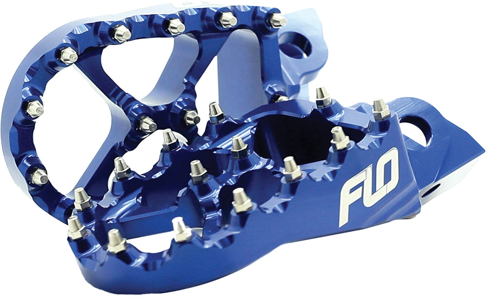 FLO MOTORSPORTS Pro Series Foot Pegs Blue for KTM and Husqvarna 2023 Models - Kelly Motorsports