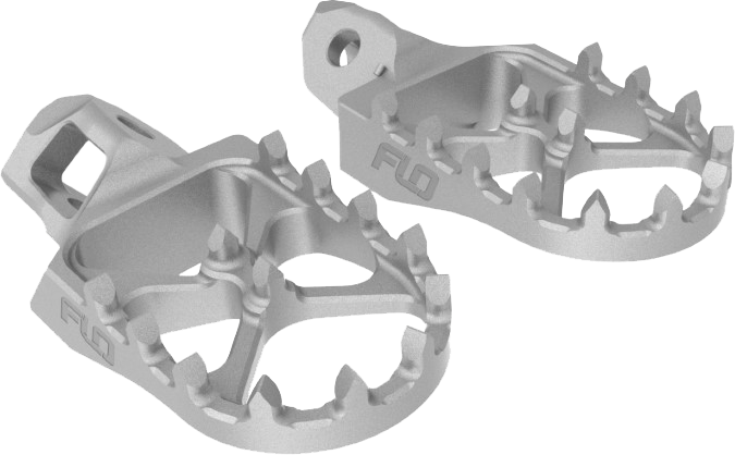 FLO MOTORSPORTS Stainless Steel Foot Pegs for Honda CRF Series - Part Number SS - 792 - Kelly Motorsports