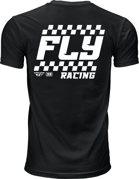 Fly Racing 354 - 0404S Fly Staple Tee Black Small - Premium Cotton Crew Neck T-Shirt - Kelly Motorsports